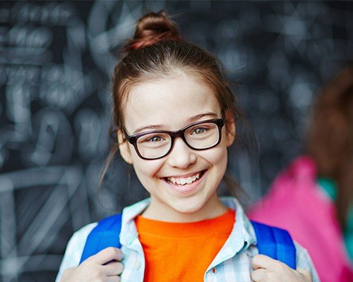 Little girl with healthy smile