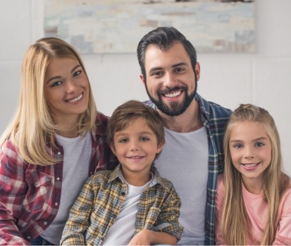 smiling family in Family Dental Center of East Texas   