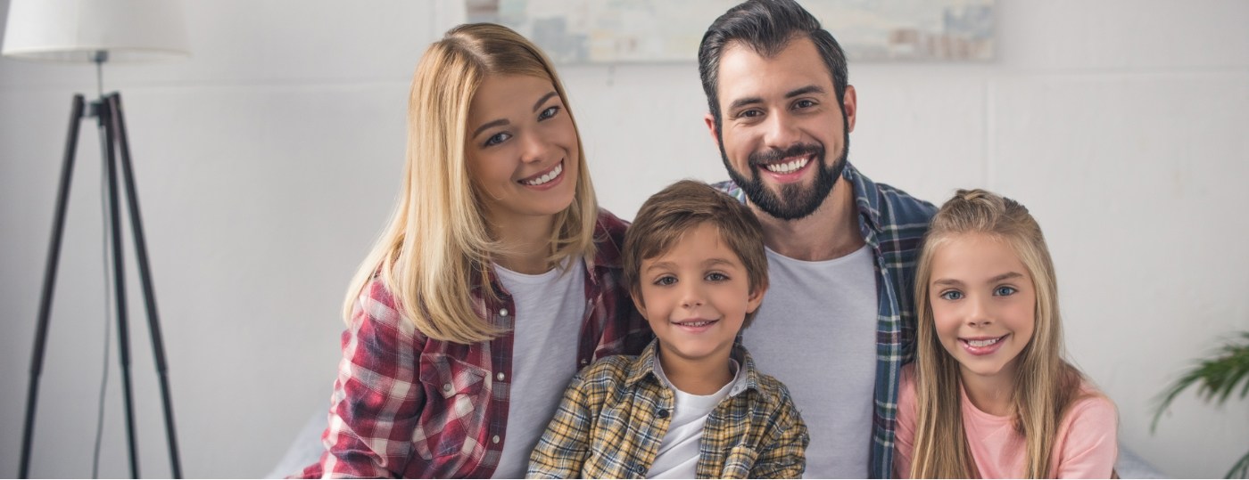 smiling family in Family Dental Center of East Texas   