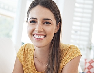 Woman with beautiful smile