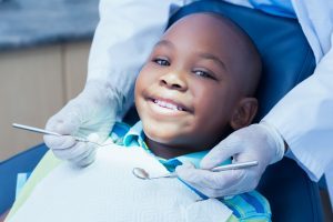 child getting pediatric dental care