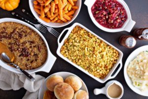 stuffing cranberry sauce sweet potato casserole