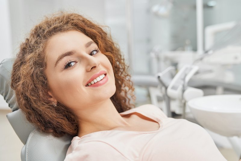 Young woman at the dentist’s office